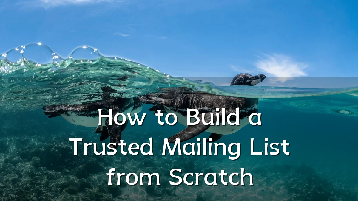 How to Build a Trusted Mailing List from Scratch