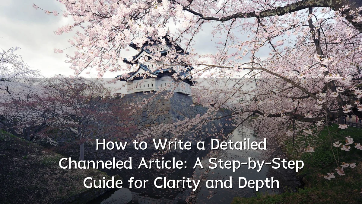 How to Write a Detailed Channeled Article: A Step-by-Step Guide for Clarity and Depth