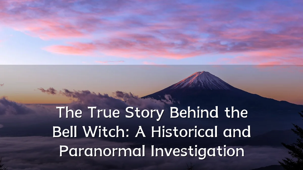 The True Story Behind the Bell Witch: A Historical and Paranormal Investigation