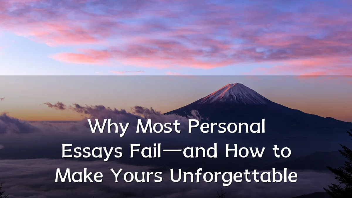 Why Most Personal Essays Fail—and How to Make Yours Unforgettable